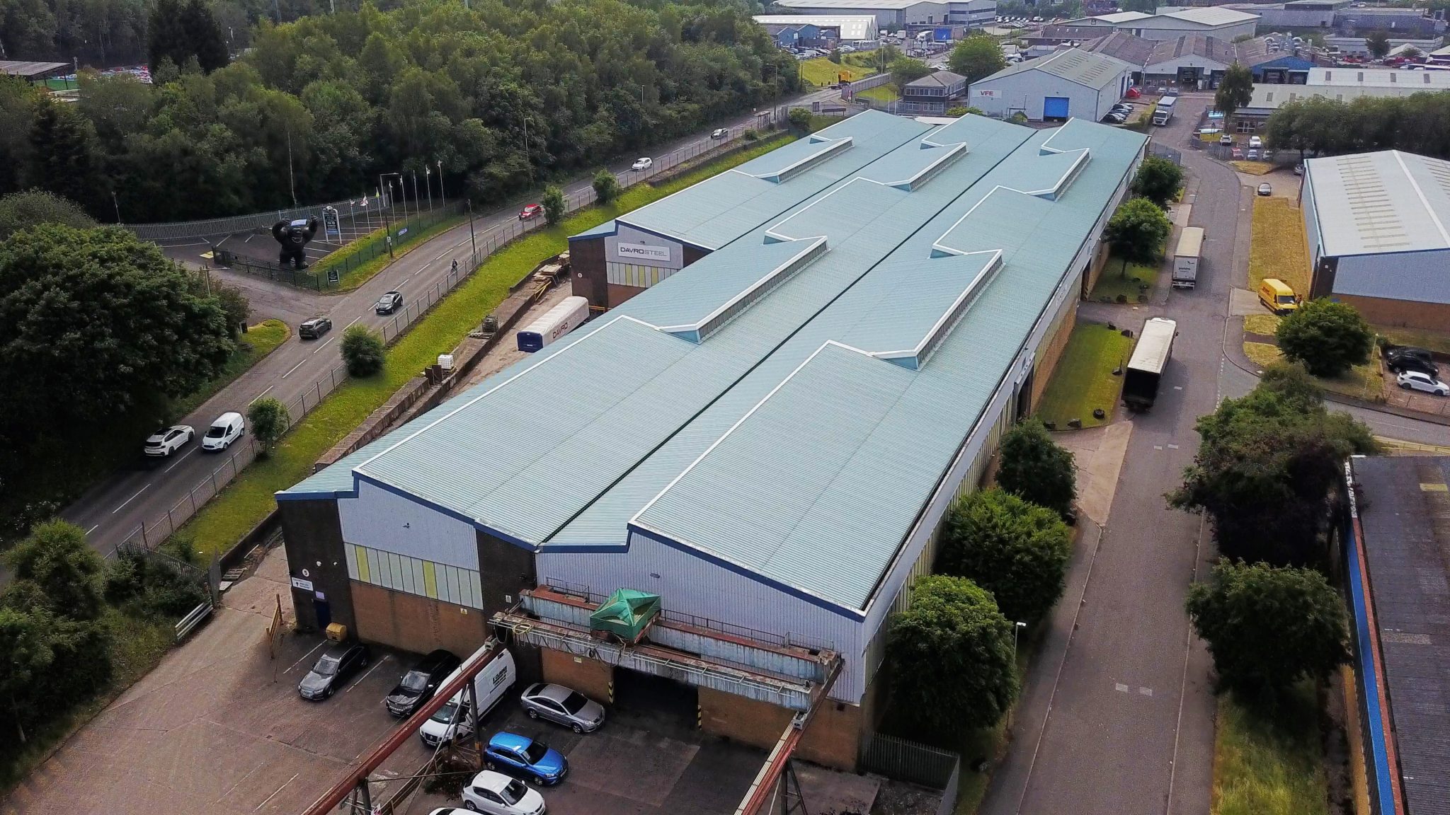 Hayes Trading Estate Aerial Shot