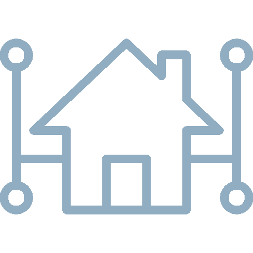 Small house grey icon